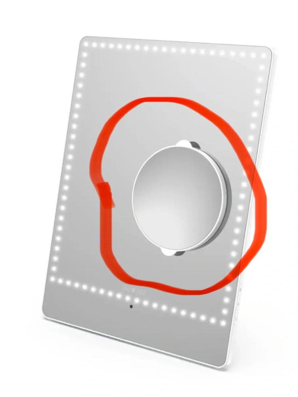 Riki Pretty Wall Mount Magnetic Magnifying Mirror Remote Control Accessories new